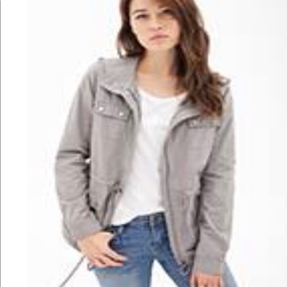 3/$20 Life In Progress Hooded Utility Jacket Small